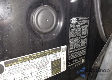 2020 Land Rover Range Rover Velar P250 S from USA, damaged, VIN SALYB2EX2LA239782